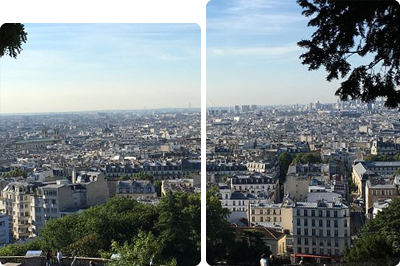 Image en deux parties de la ville de Villejuif